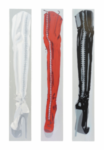 Stiefel Weiss Rot Schwarz